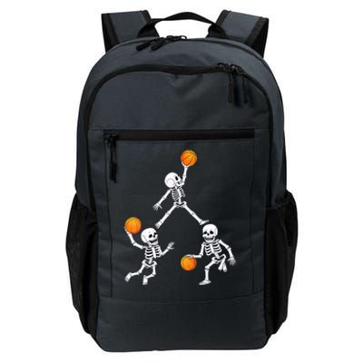 Basketball Halloween Skeleton Dunking Dribble Boys Teen Daily Commute Backpack