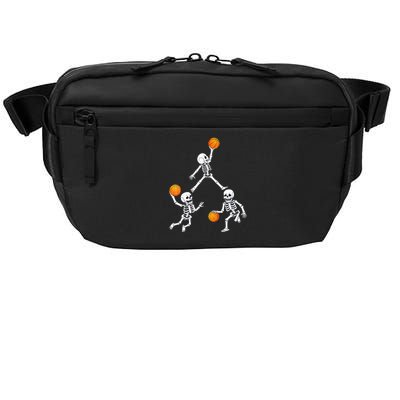 Basketball Halloween Skeleton Dunking Dribble Boys Teen Crossbody Pack