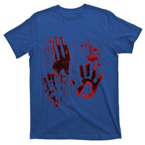 Bloody Hand Splatters Red Blood Handprints Halloween Graphic T-Shirt