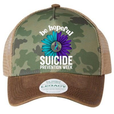 Be Hopeful Suicide Prevention Week Legacy Tie Dye Trucker Hat