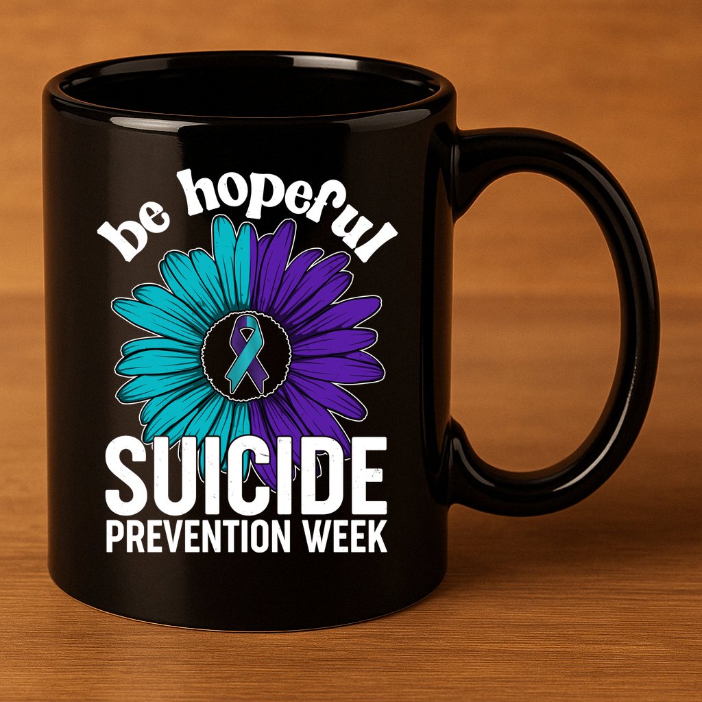 Be Hopeful Suicide Prevention Week 11oz C Handle Ceramic Mug