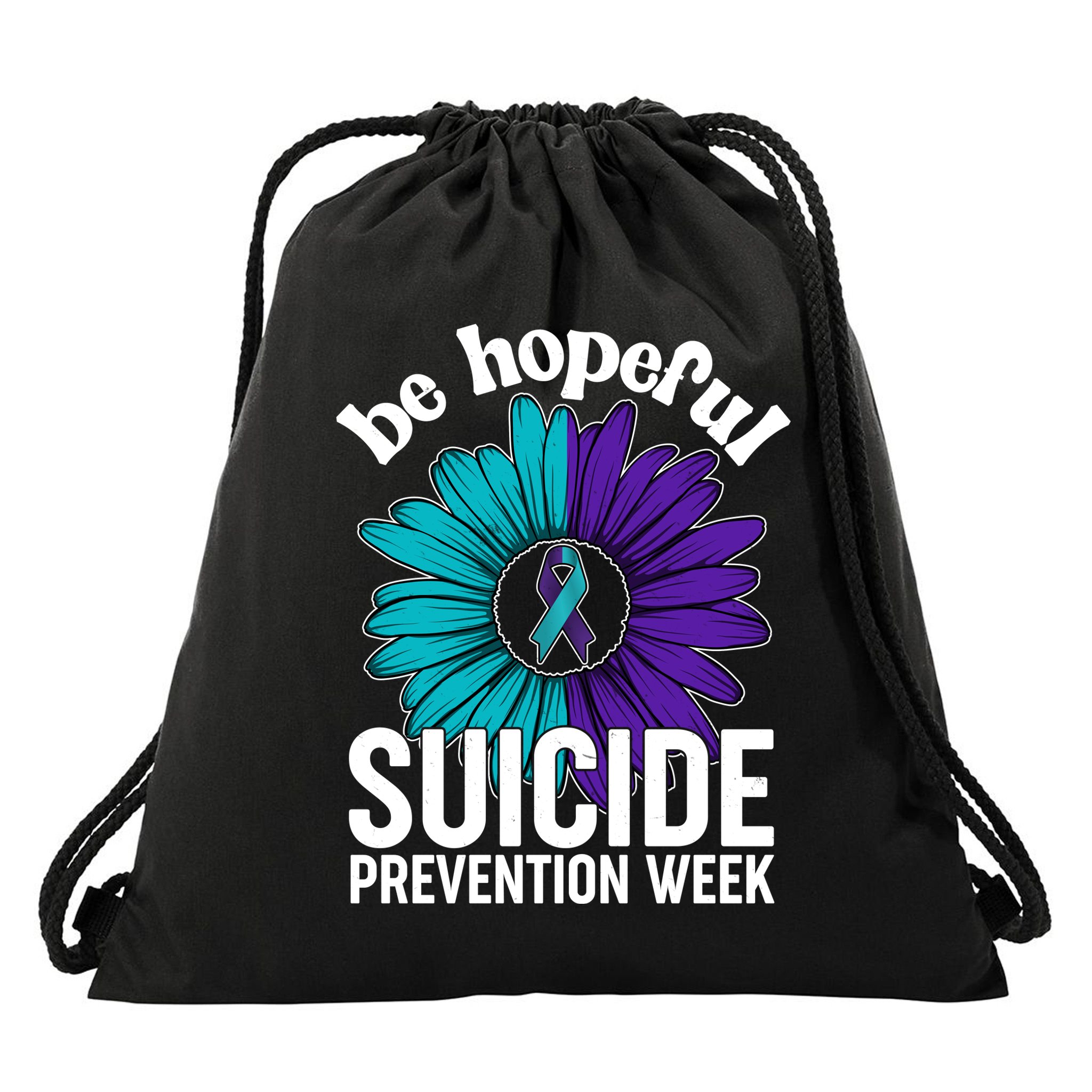 Be Hopeful Suicide Prevention Week Drawstring Bag