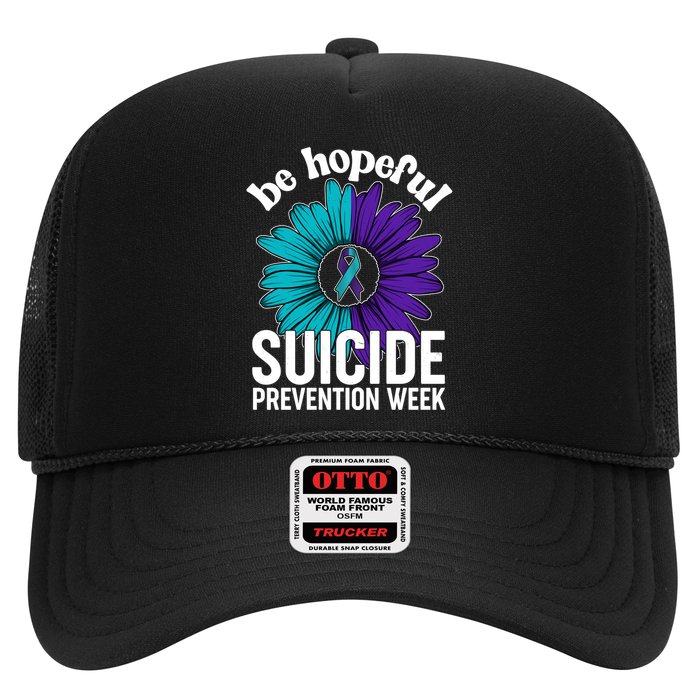 Be Hopeful Suicide Prevention Week Trucker Hat