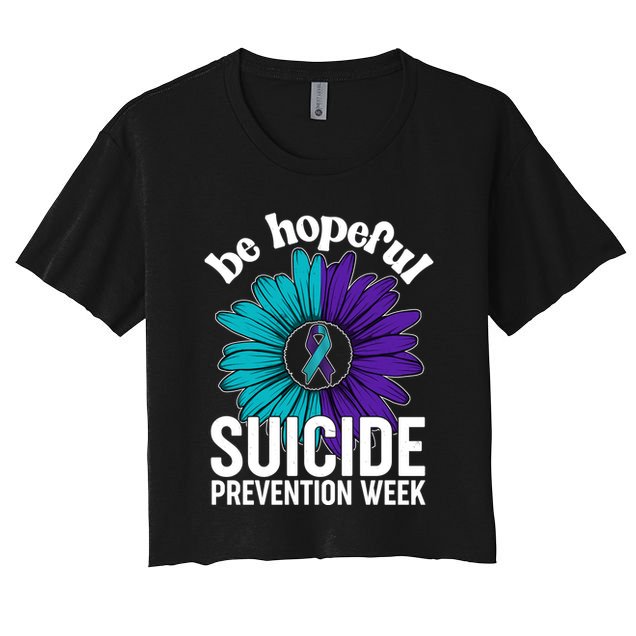 Be Hopeful Suicide Prevention Week Crop Top