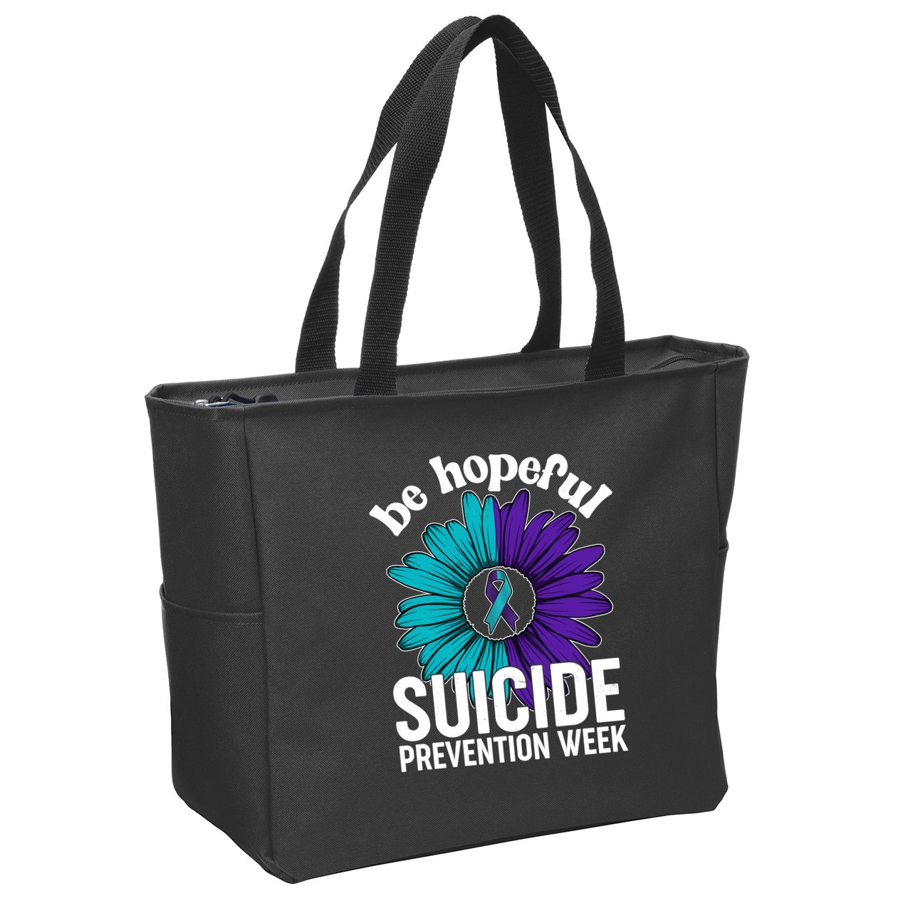 Be Hopeful Suicide Prevention Week Zip Tote Bag