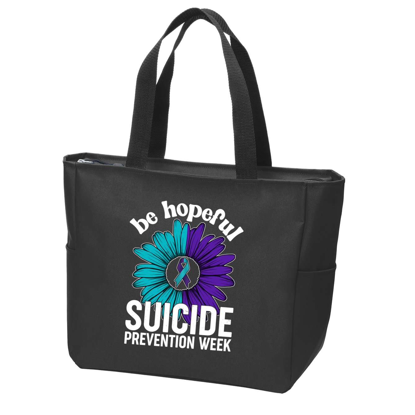 Be Hopeful Suicide Prevention Week Zip Tote Bag