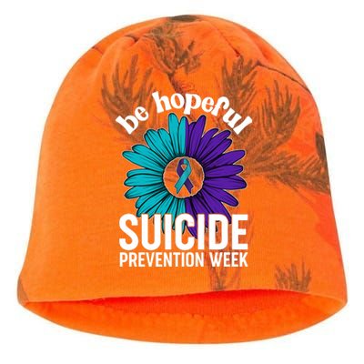 Be Hopeful Suicide Prevention Week Kati - Camo Knit Beanie