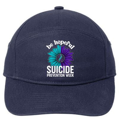 Be Hopeful Suicide Prevention Week 7-Panel Snapback Hat