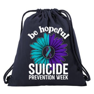 Be Hopeful Suicide Prevention Week Drawstring Bag