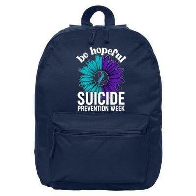 Be Hopeful Suicide Prevention Week 16 in Basic Backpack