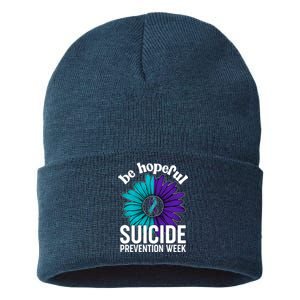 Be Hopeful Suicide Prevention Week Sustainable Knit Beanie