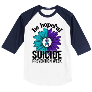 Be Hopeful Suicide Prevention Week Baseball Sleeve Shirt