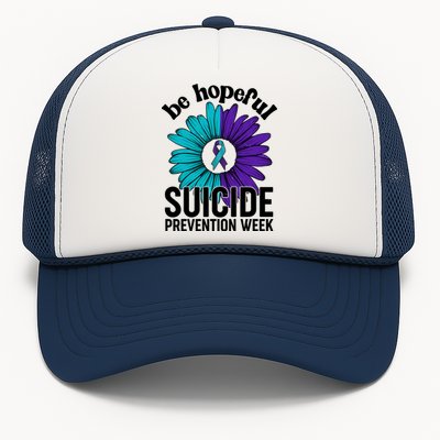 Be Hopeful Suicide Prevention Week Trucker Hat