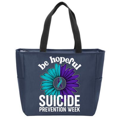 Be Hopeful Suicide Prevention Week Zip Tote Bag