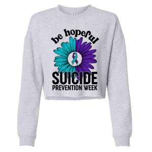 Be Hopeful Suicide Prevention Week Cropped Pullover Crew