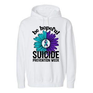 Be Hopeful Suicide Prevention Week Garment-Dyed Fleece Hoodie