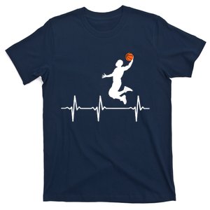 Basketball Heartbeat Shirts For Men T-Shirt