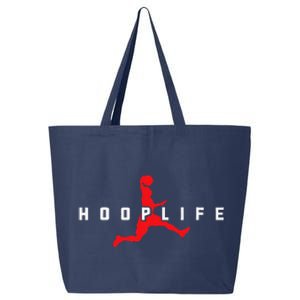 Basketball Hoop Sports Bball Coach Baller Basketball Player 25L Jumbo Tote