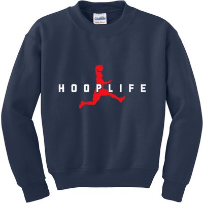 Basketball Hoop Sports Bball Coach Baller Basketball Player Kids Sweatshirt