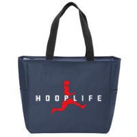 Basketball Hoop Sports Bball Coach Baller Basketball Player Zip Tote Bag