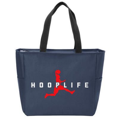 Basketball Hoop Sports Bball Coach Baller Basketball Player Zip Tote Bag