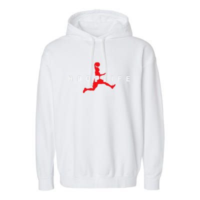 Basketball Hoop Sports Bball Coach Baller Basketball Player Garment-Dyed Fleece Hoodie