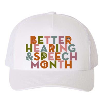 Better Hearing & Speech Month Proud Speech Pathologist SLP Yupoong Adult 5-Panel Trucker Hat