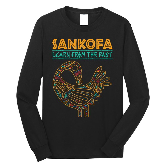 Black History Sankofa African Bird Juneteenth Long Sleeve Shirt