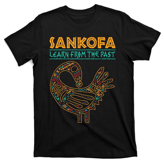 Black History Sankofa African Bird Juneteenth T-Shirt