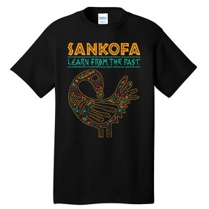 Black History Sankofa African Bird Juneteenth Tall T-Shirt