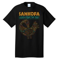 Black History Sankofa African Bird Juneteenth Tall T-Shirt