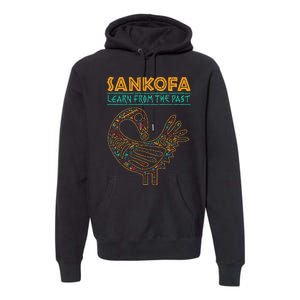 Black History Sankofa African Bird Juneteenth Premium Hoodie