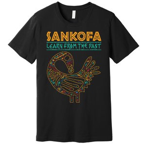 Black History Sankofa African Bird Juneteenth Premium T-Shirt