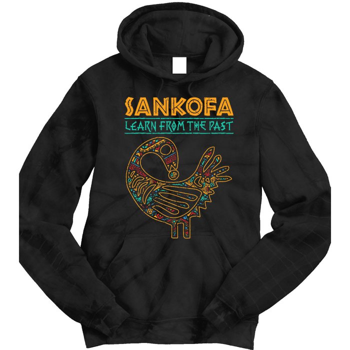 Black History Sankofa African Bird Juneteenth Tie Dye Hoodie