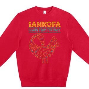 Black History Sankofa African Bird Juneteenth Premium Crewneck Sweatshirt