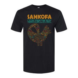 Black History Sankofa African Bird Juneteenth Softstyle CVC T-Shirt