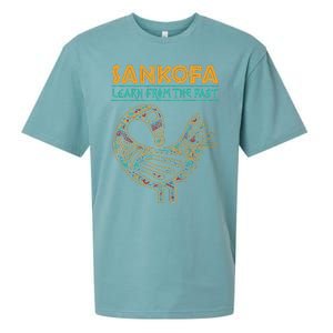 Black History Sankofa African Bird Juneteenth Sueded Cloud Jersey T-Shirt