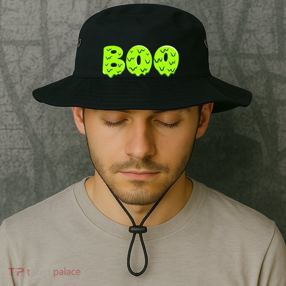 Boo Halloween Slime Bucket Hat