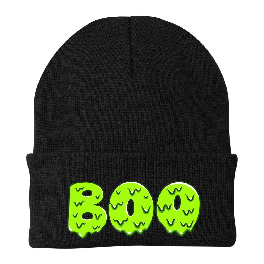 Boo Halloween Slime Beanie