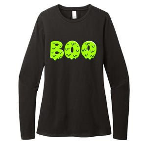 Boo Halloween Slime Womens CVC Long Sleeve Shirt