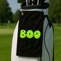 Boo Halloween Slime Golf Towel