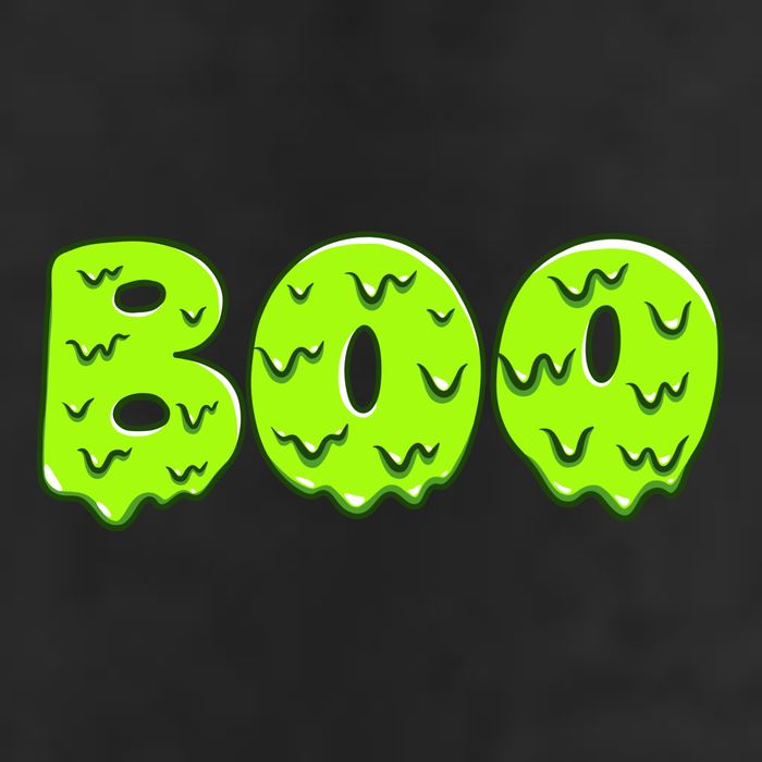 Boo Halloween Slime Golf Towel