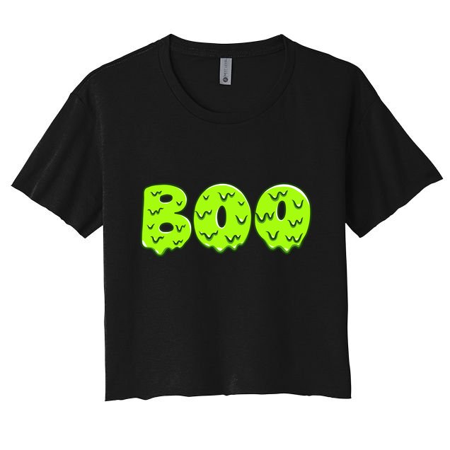 Boo Halloween Slime Crop Top