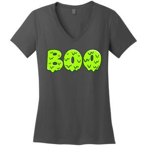 Boo Halloween Slime Women's V-Neck T-Shirt