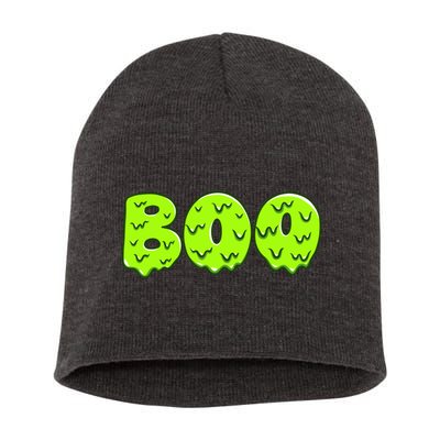 Boo Halloween Slime Short Acrylic Beanie