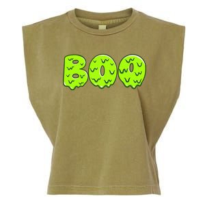 Boo Halloween Slime Garment-Dyed Women's Muscle Tee