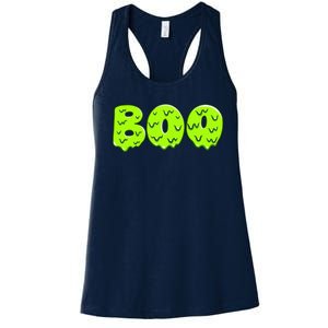 Boo Halloween Slime Women's Racerback Tank