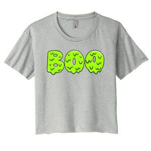 Boo Halloween Slime Women's Crop Top Tee