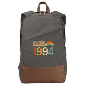 Best Husband Since 1994 Retro 30th Wedding Anniversary Cotton Canvas Backpack