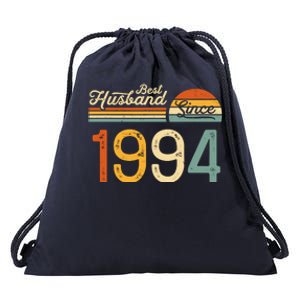 Best Husband Since 1994 Retro 30th Wedding Anniversary Drawstring Bag